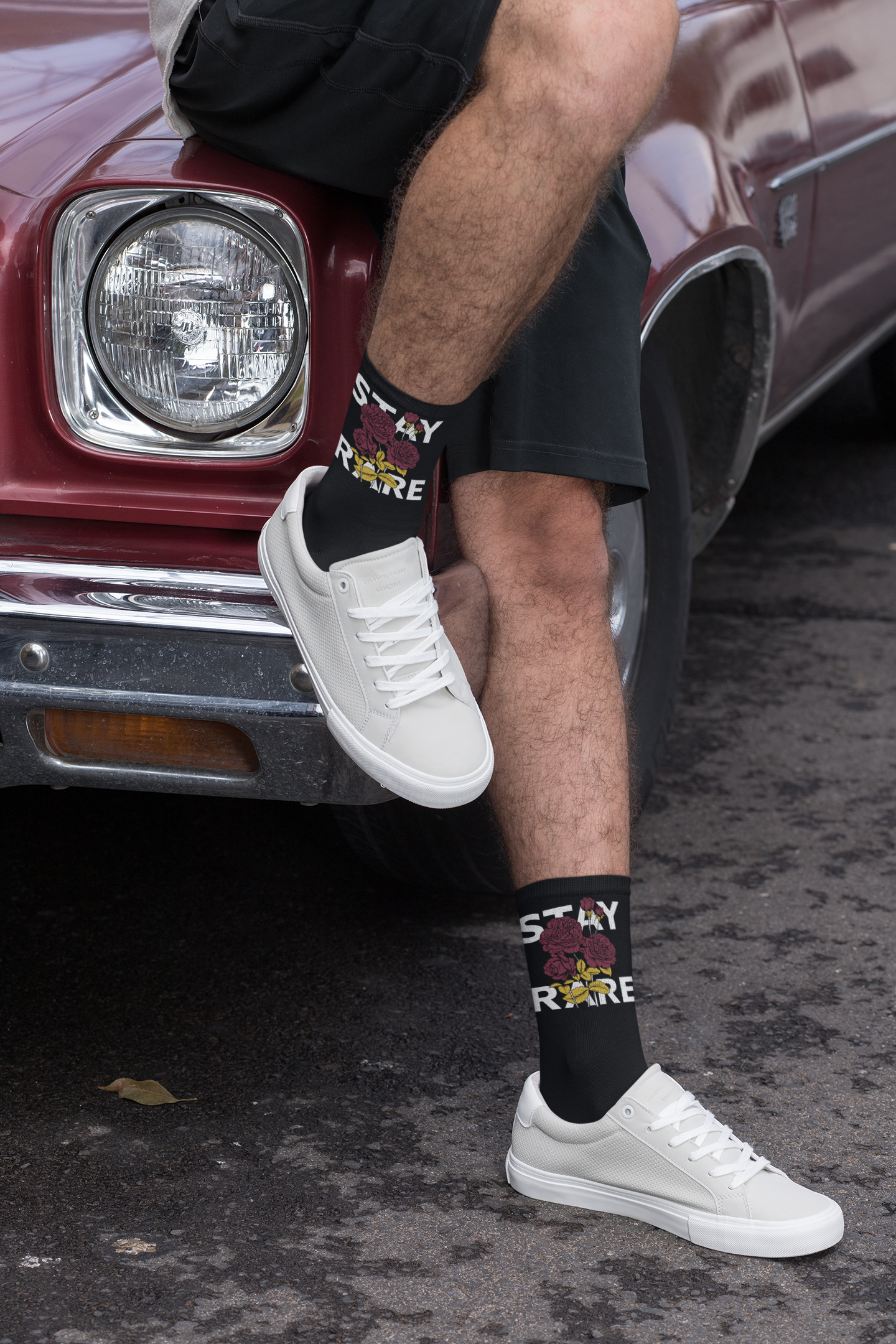 Garnet & Gold Stay Rare Socks