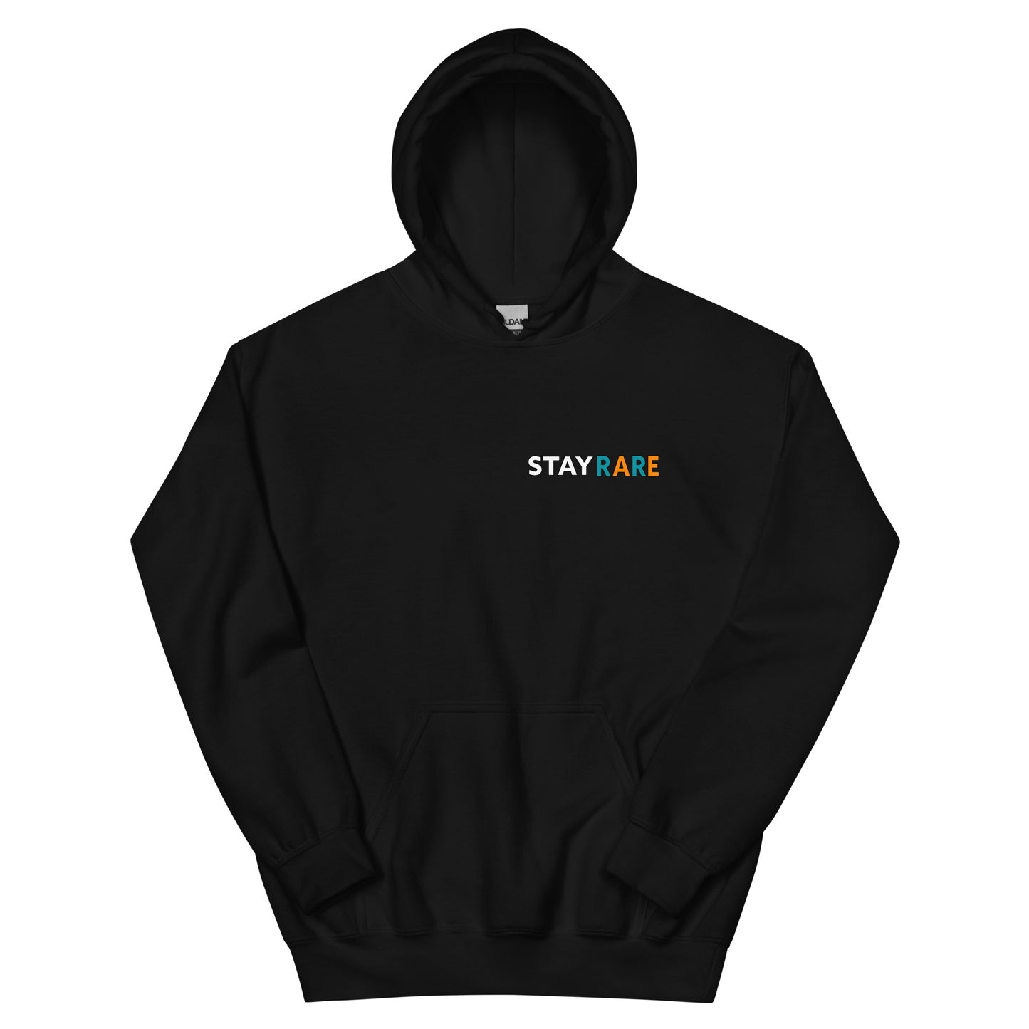 Stay Rare Hoodie (Aqua & Orange)