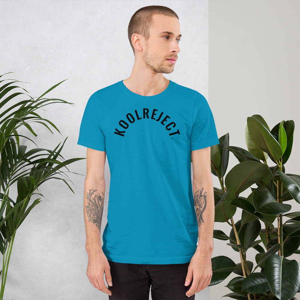 KoolReject Curved T-Shirt (Black Letters)