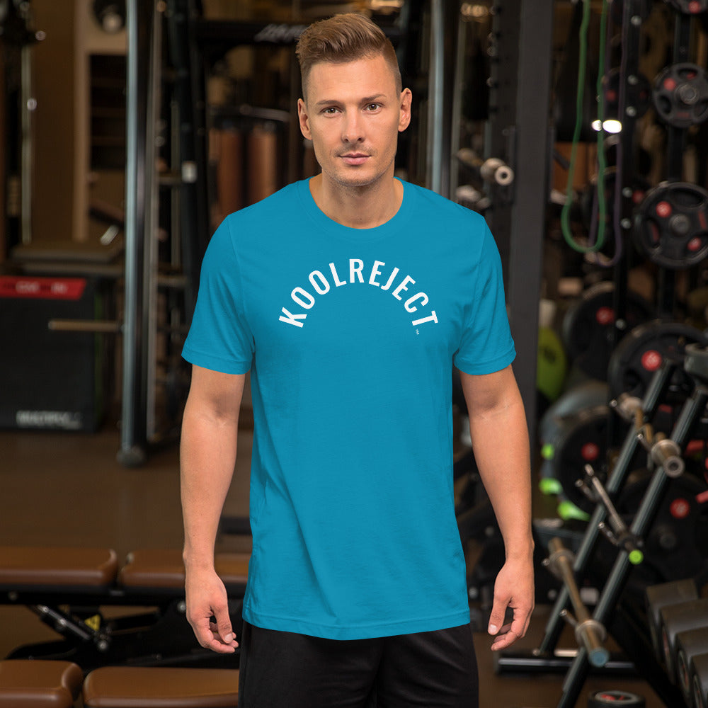 KoolReject Curved T-Shirt (White Letters)