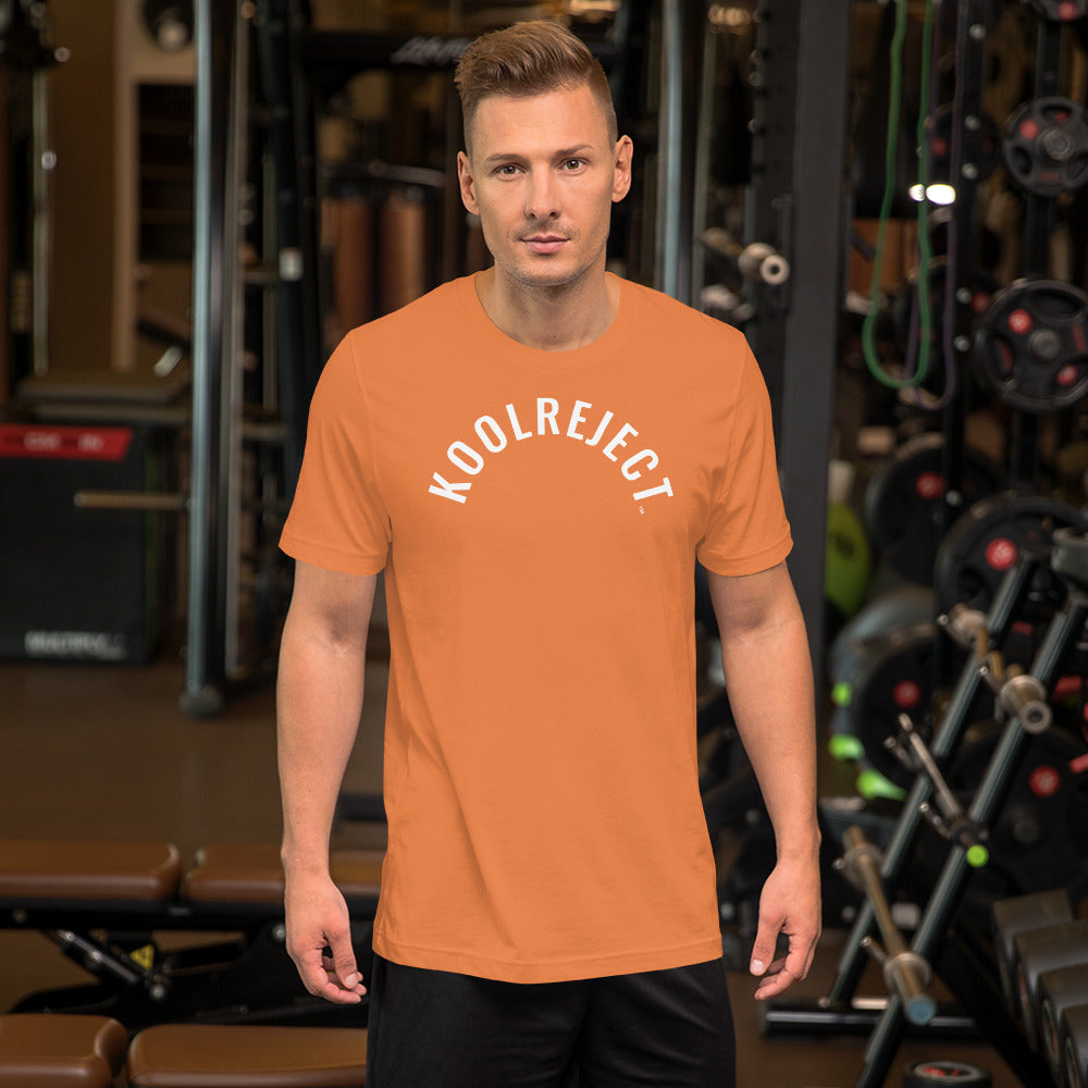 KoolReject Curved T-Shirt (White Letters)