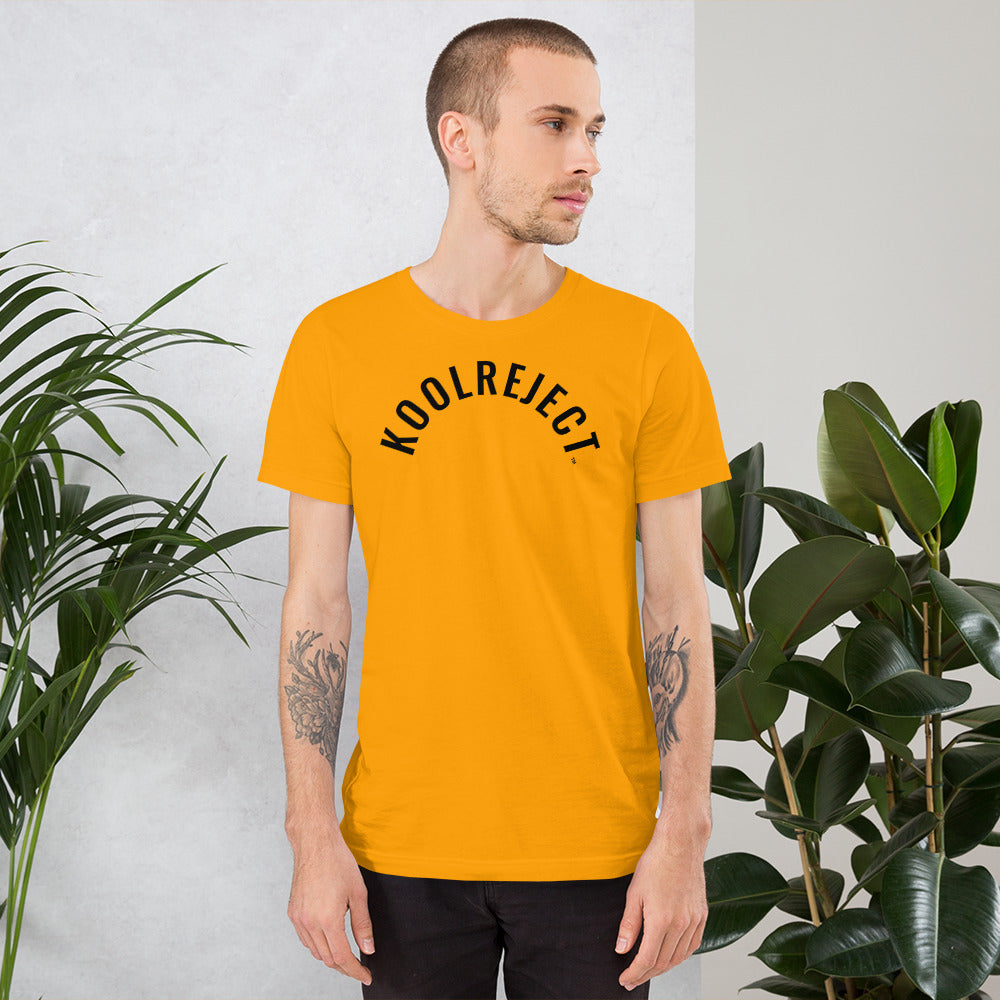 KoolReject Curved T-Shirt (Black Letters)
