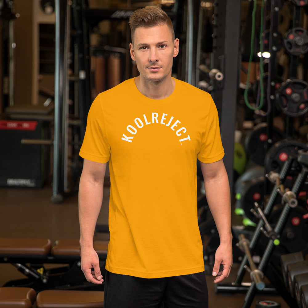 KoolReject Curved T-Shirt (White Letters)