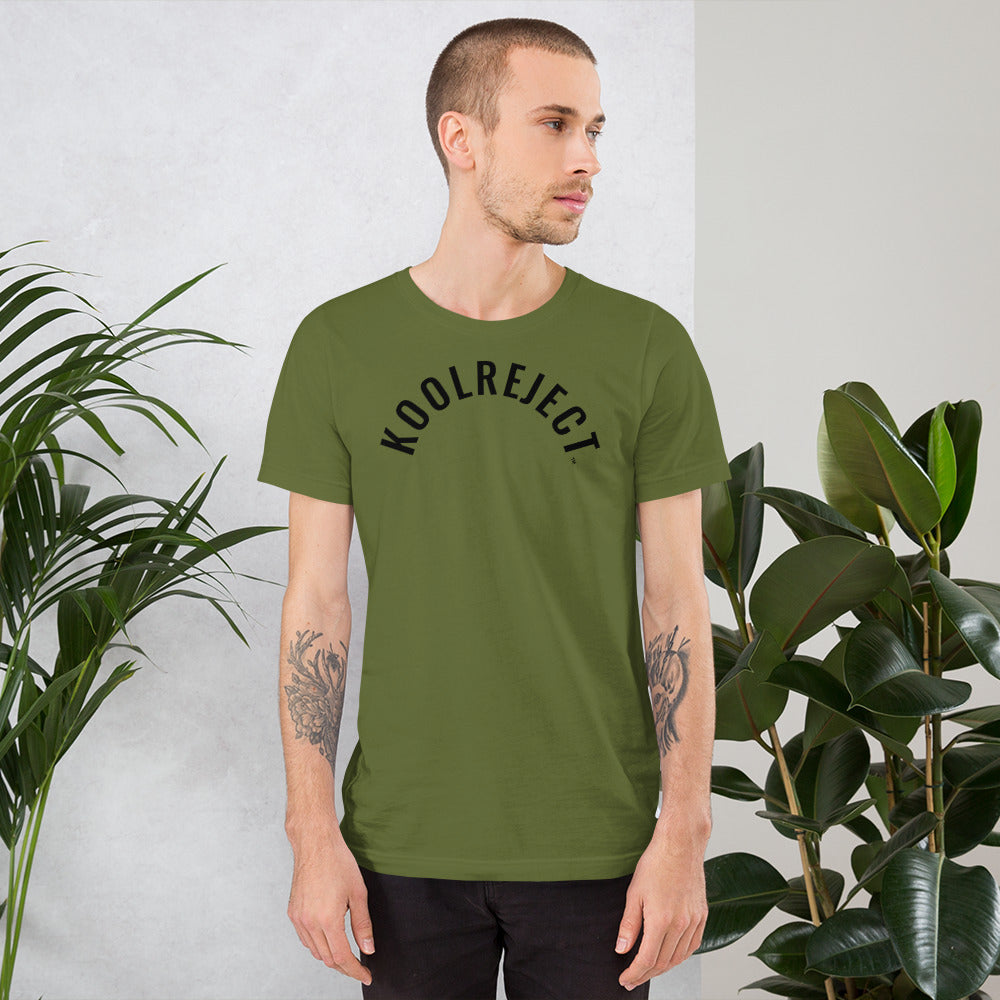 KoolReject Curved T-Shirt (Black Letters)