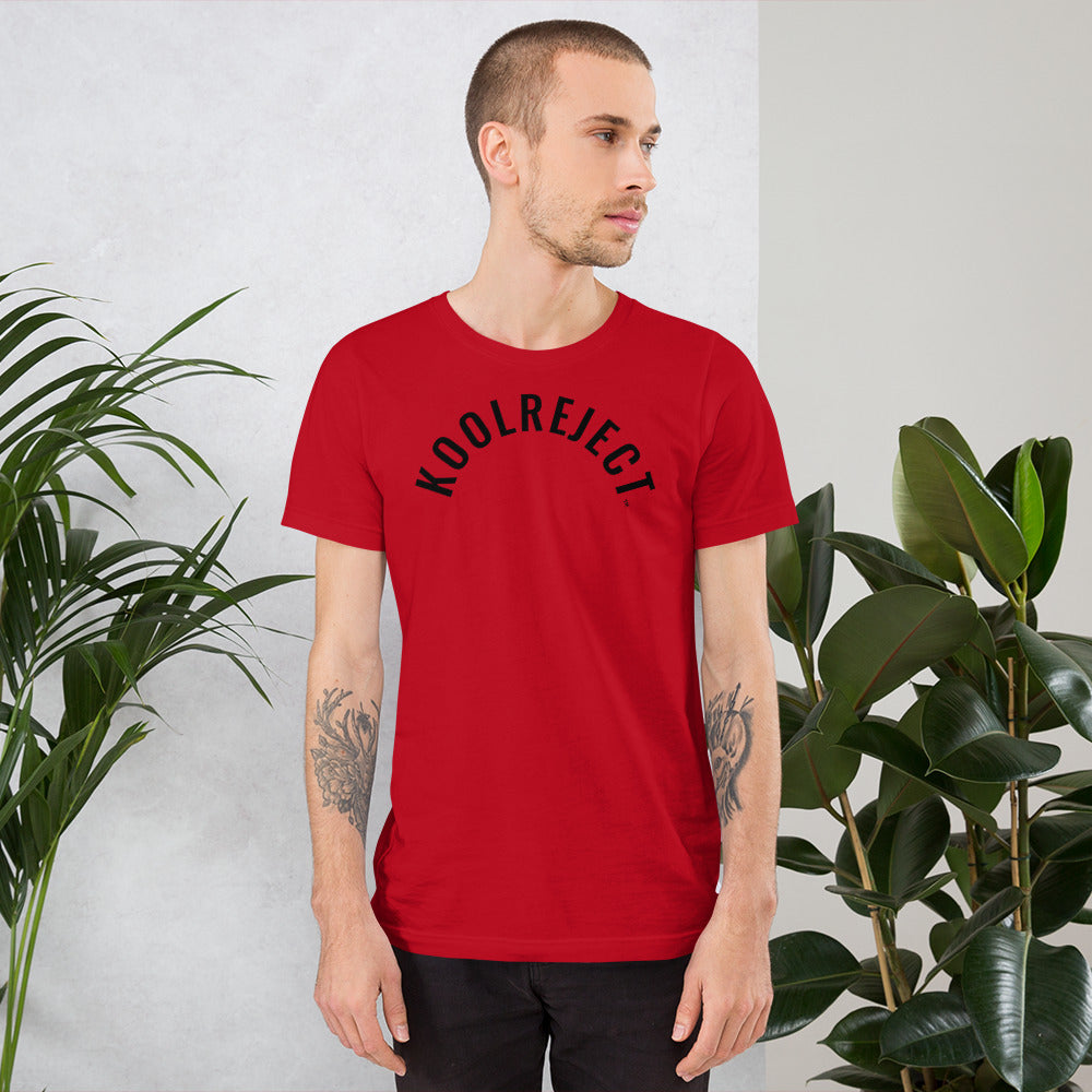 KoolReject Curved T-Shirt (Black Letters)