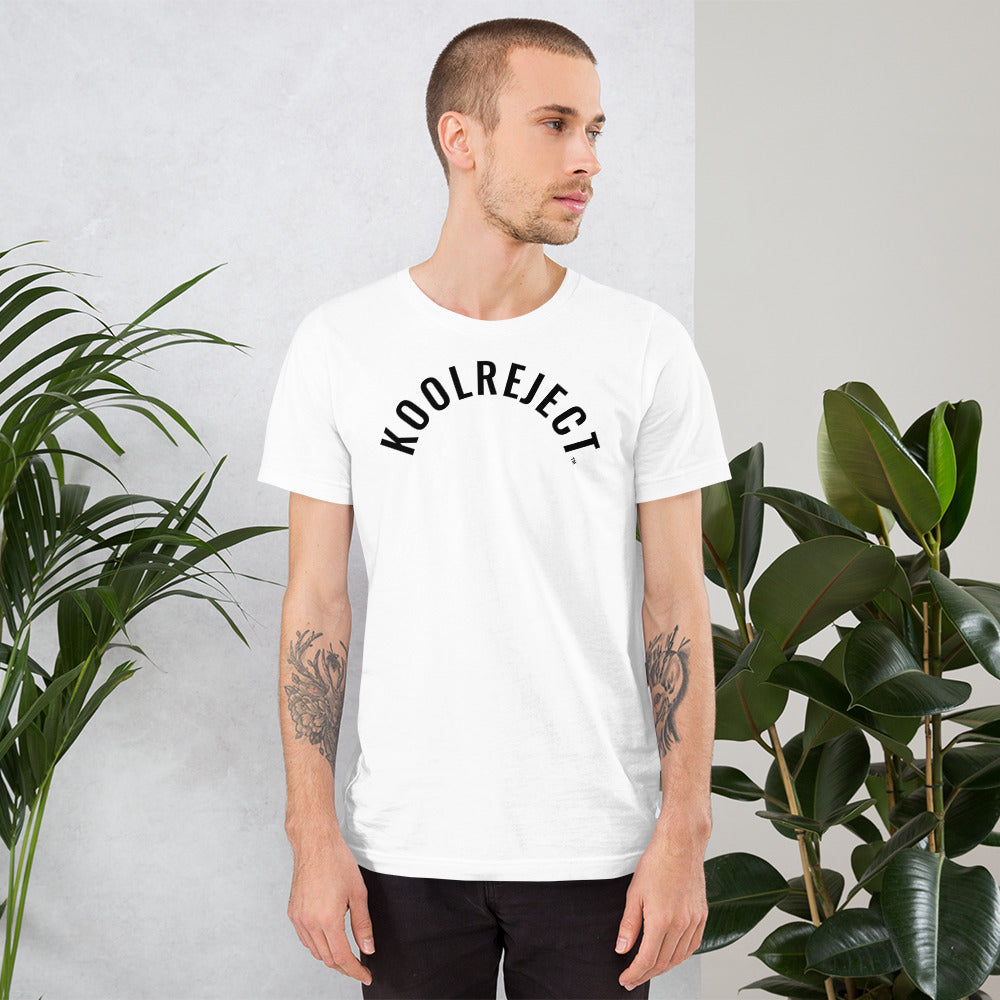 KoolReject Curved T-Shirt (Black Letters)