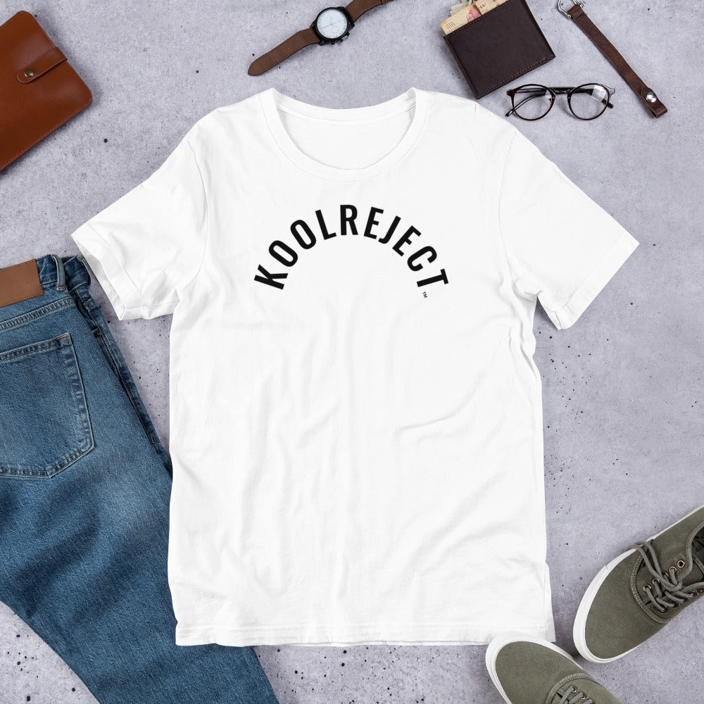 KoolReject Curved T-Shirt (Black Letters)