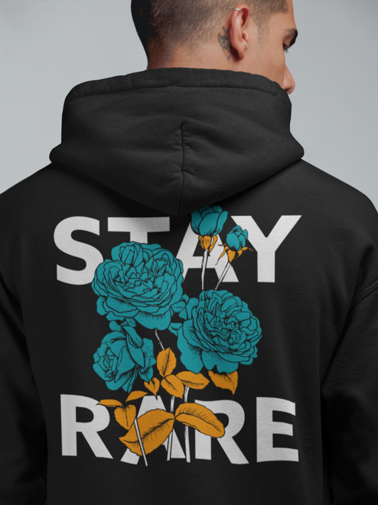 Stay Rare Hoodie (Aqua & Orange)
