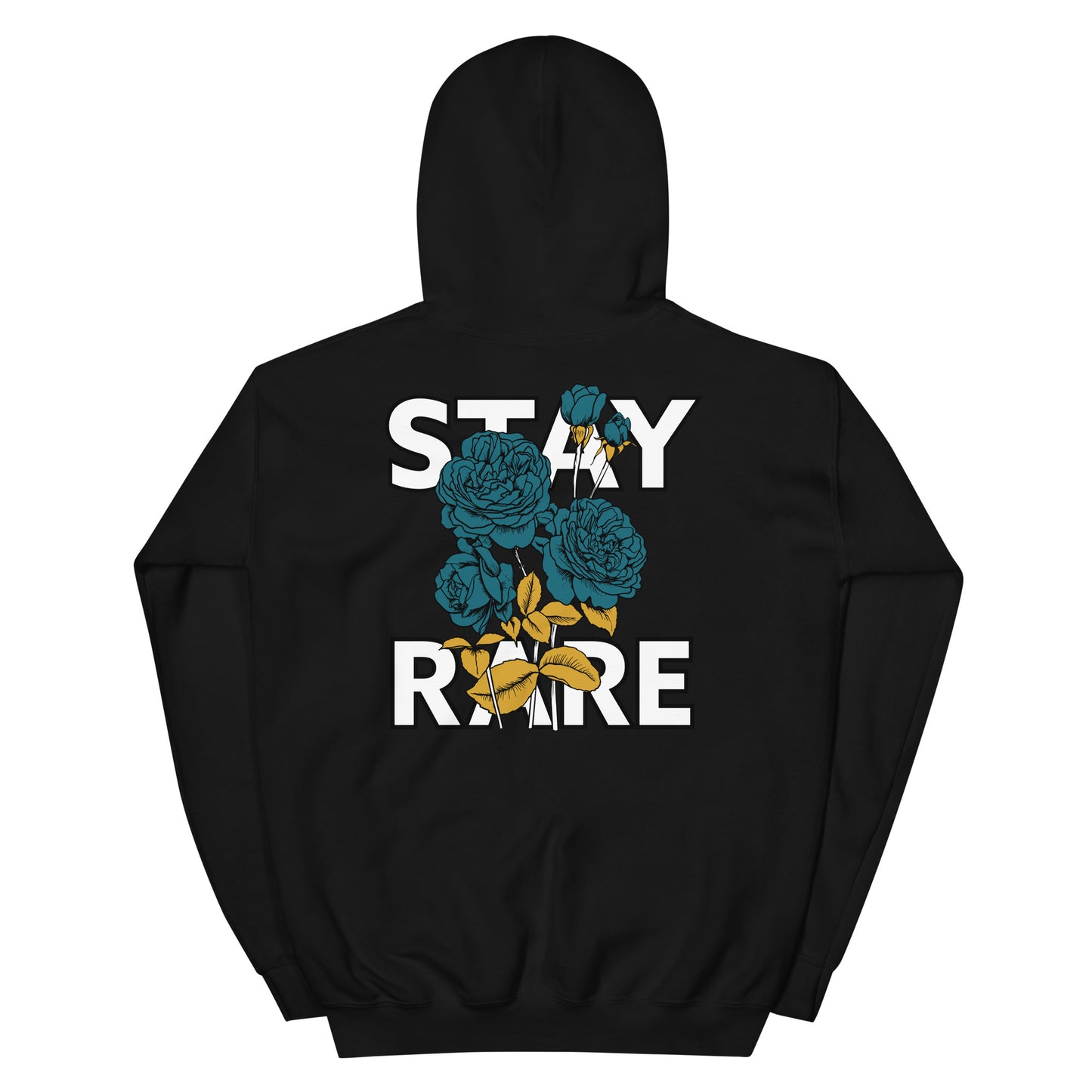 Stay Rare Hoodie (Teal & Gold)