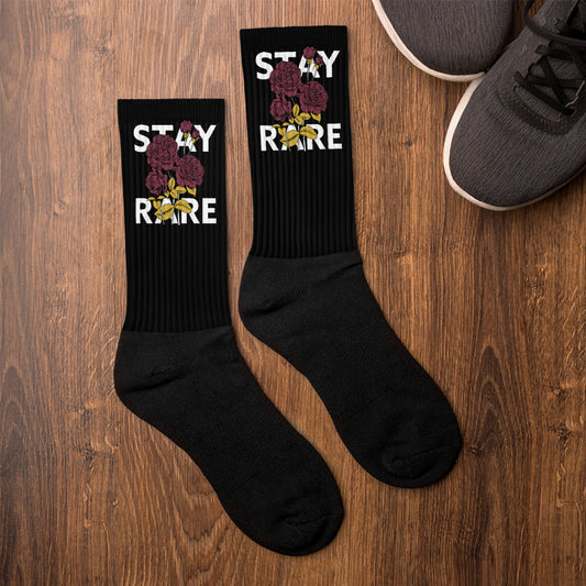 Garnet & Gold Stay Rare Socks