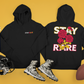 Stay Rare Hoodie (Red and Yellow)