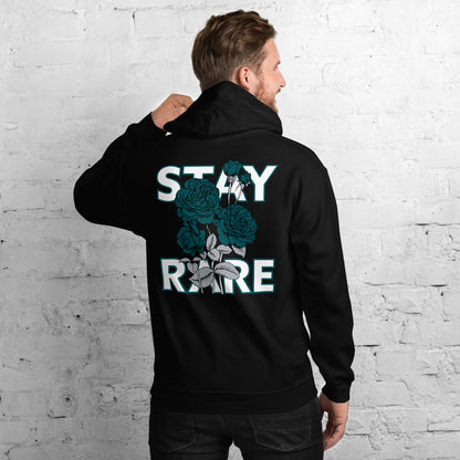 Stay Rare Hoodie (Green and Silver)