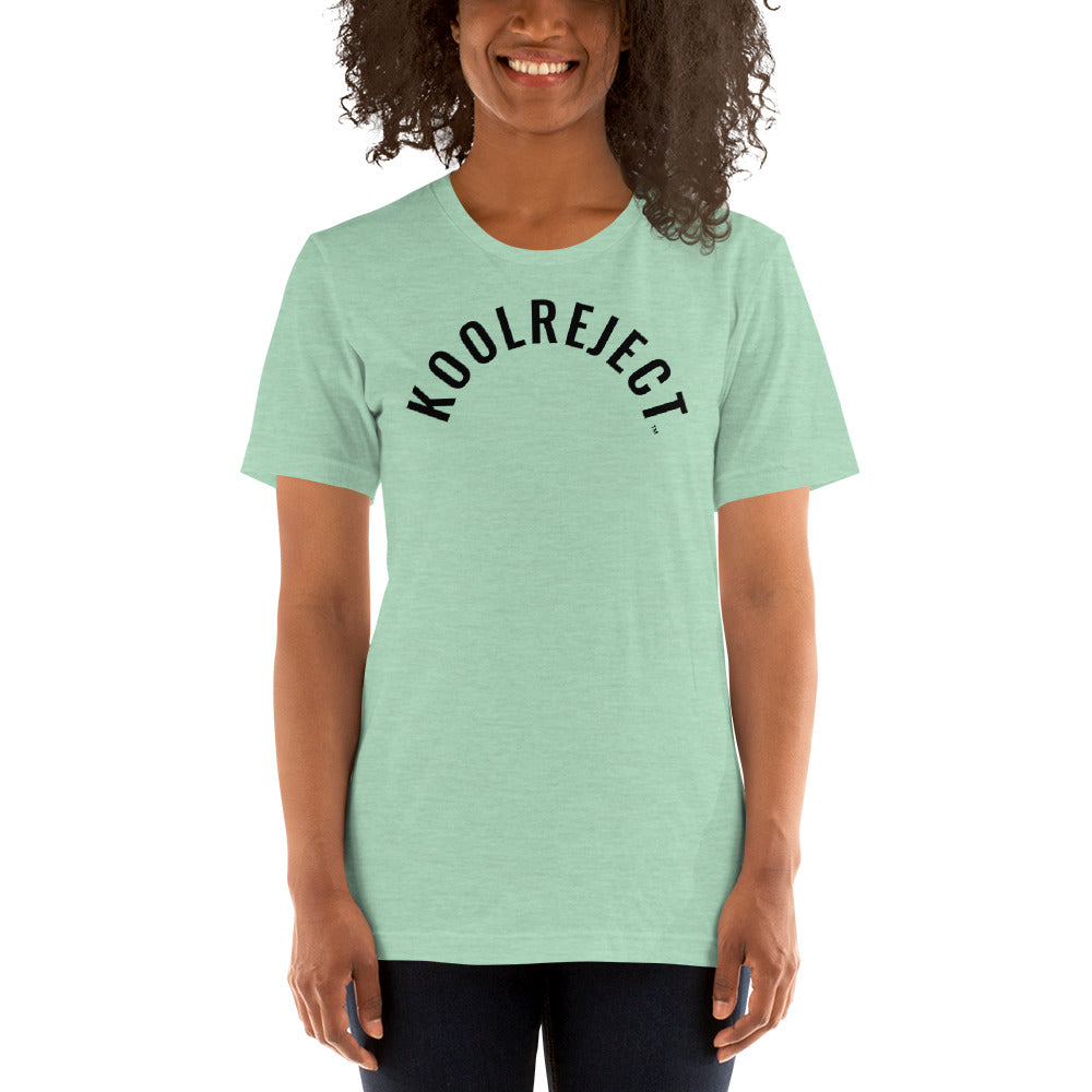 KoolReject Curved T-Shirt (Black Letters)