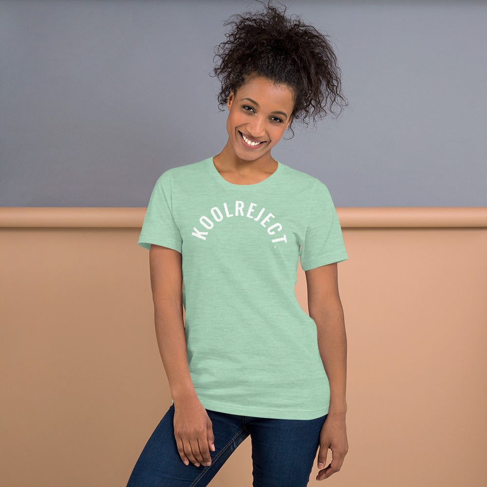 KoolReject Curved T-Shirt (White Letters)