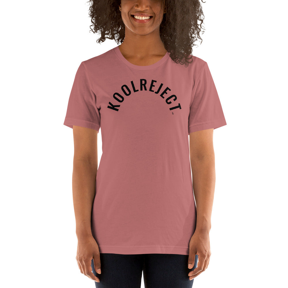KoolReject Curved T-Shirt (Black Letters)