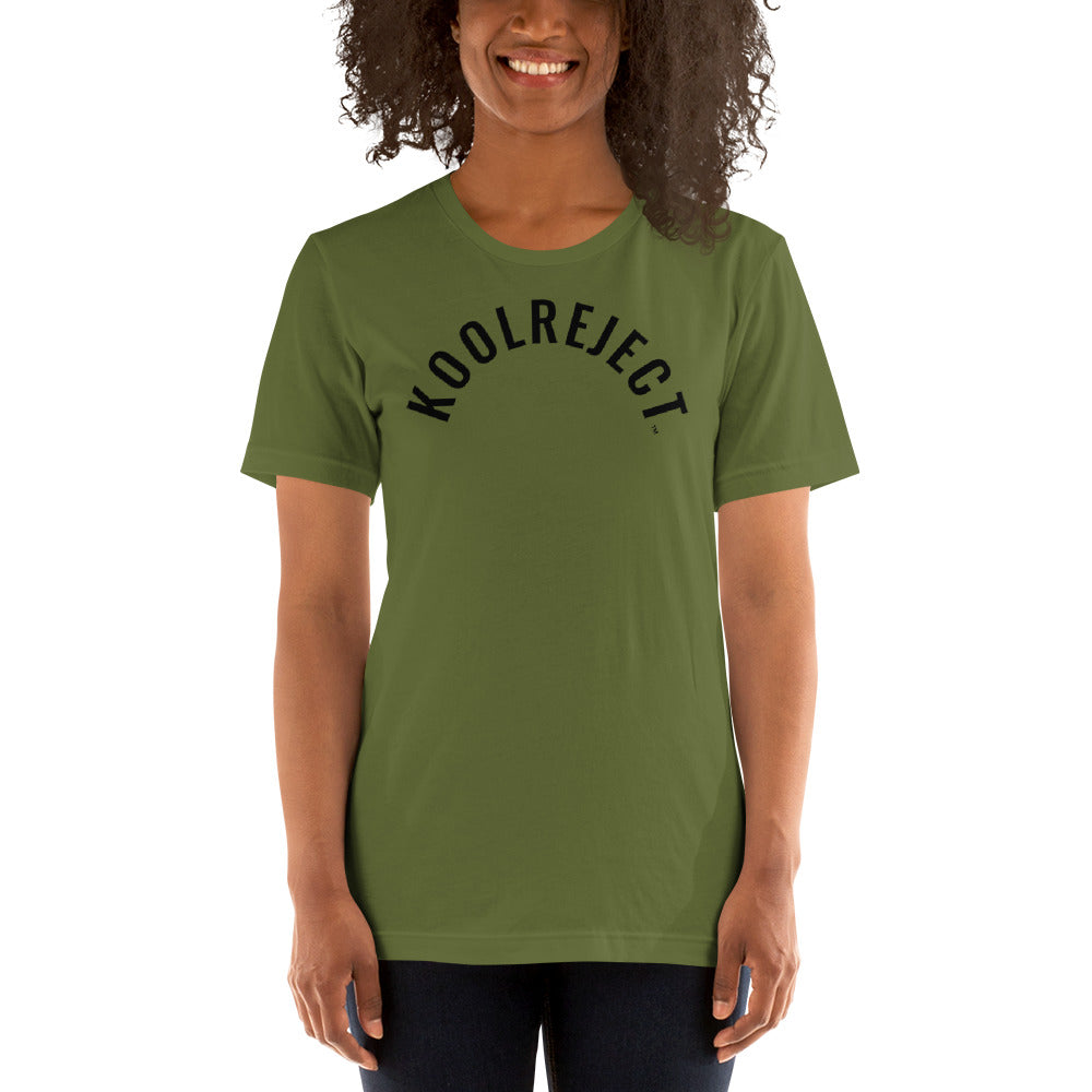 KoolReject Curved T-Shirt (Black Letters)