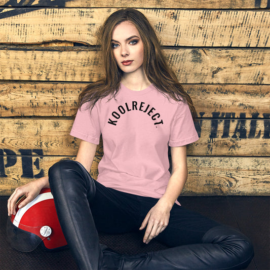 KoolReject Curved T-Shirt (Black Letters)