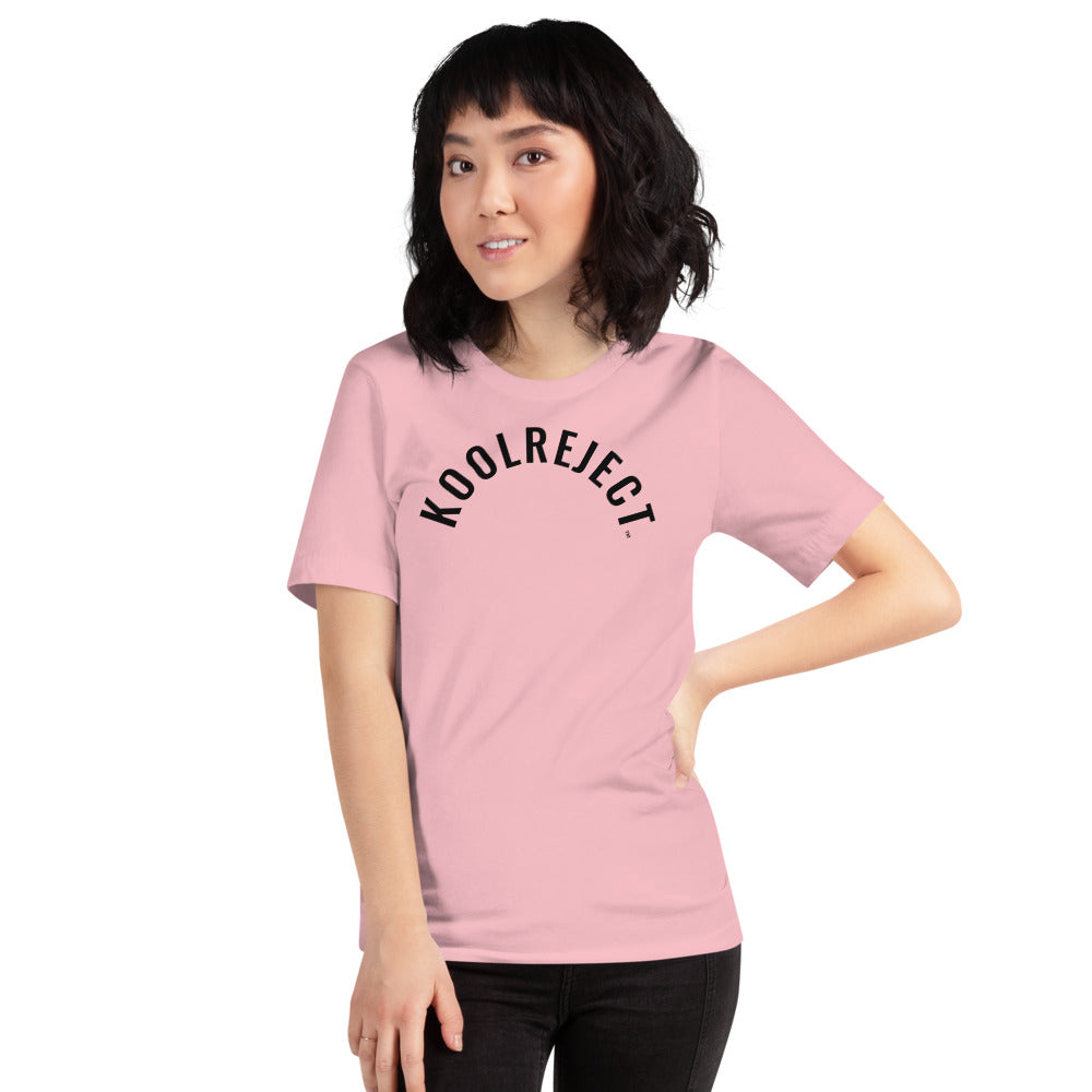 KoolReject Curved T-Shirt (Black Letters)