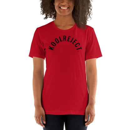 KoolReject Curved T-Shirt (Black Letters)