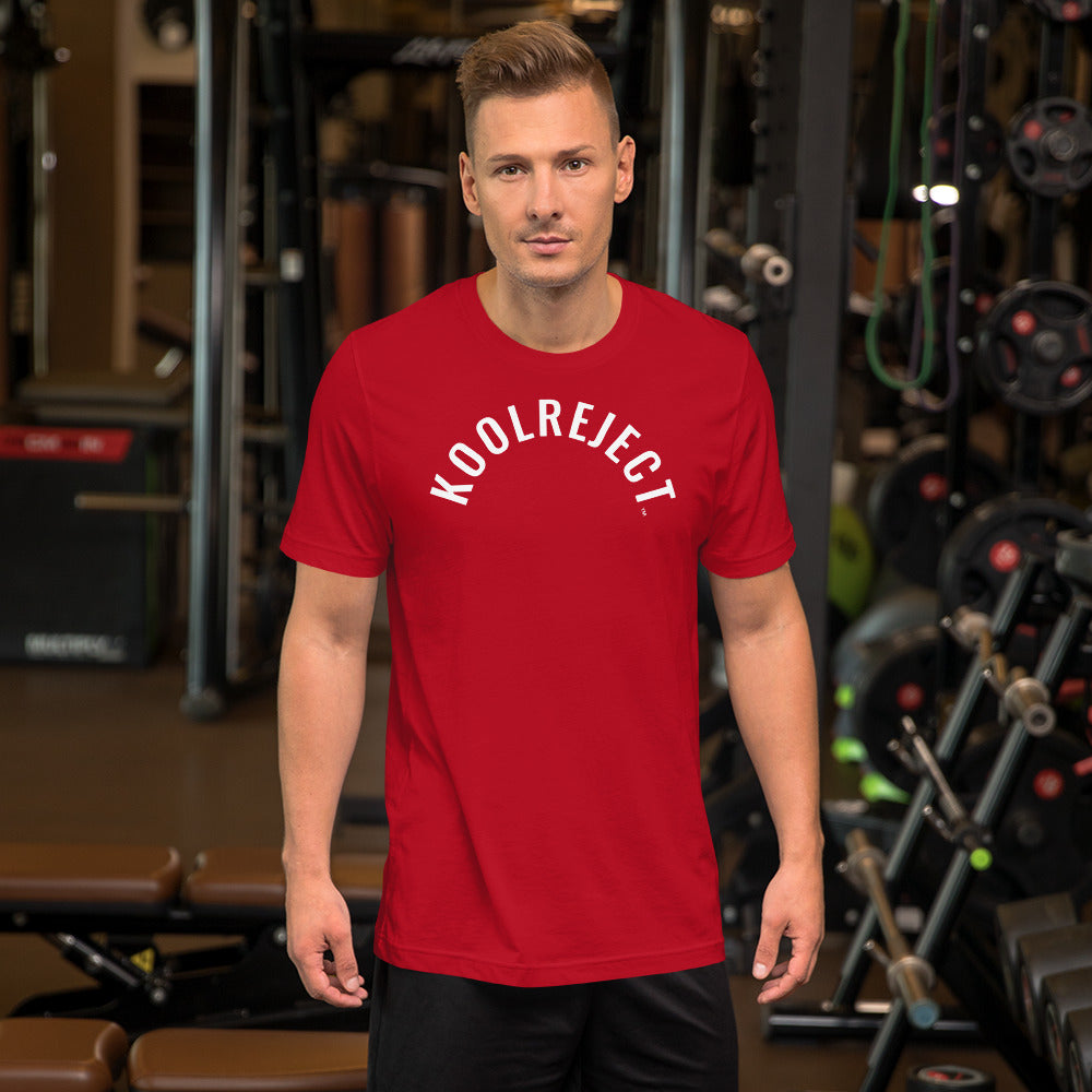 KoolReject Curved T-Shirt (White Letters)