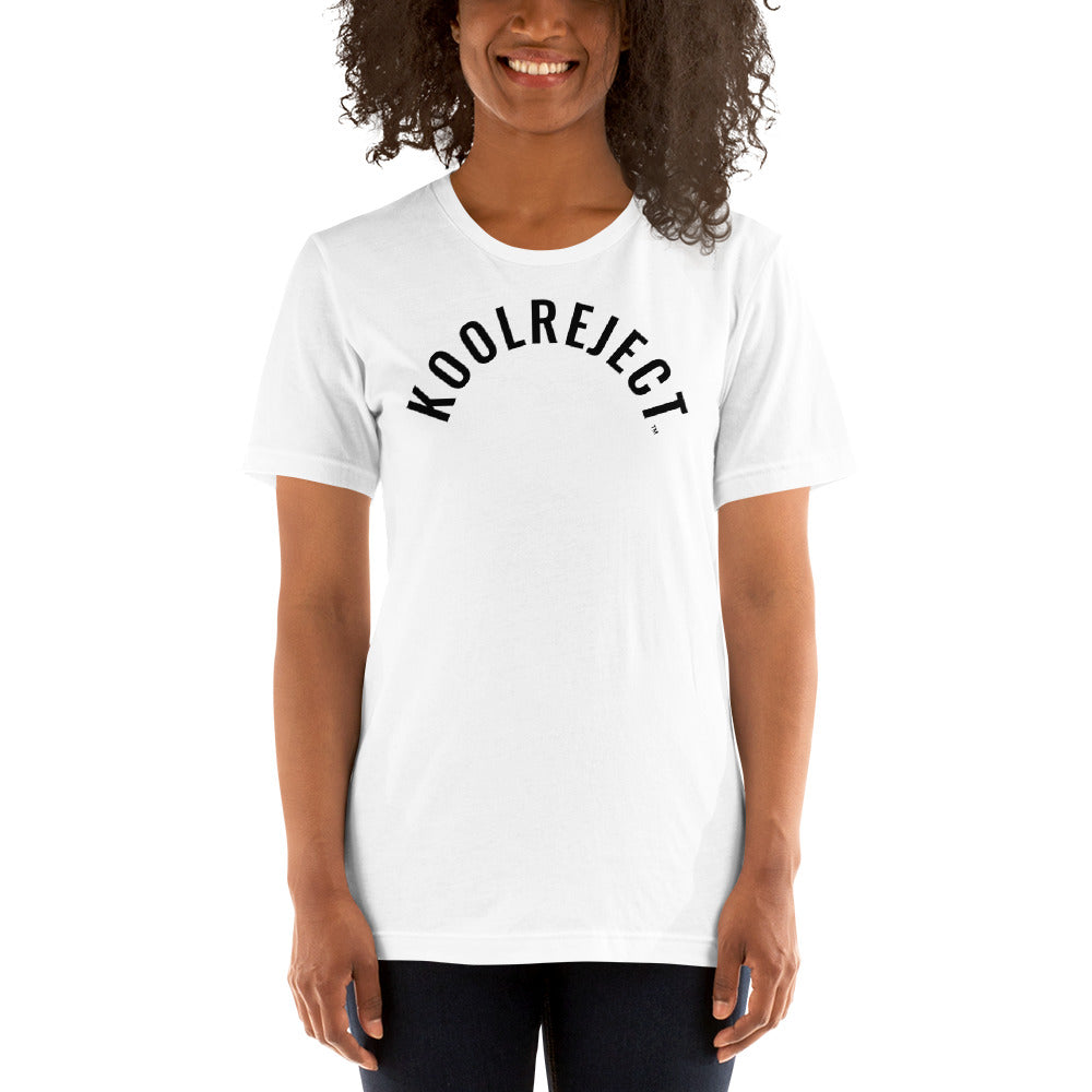 KoolReject Curved T-Shirt (Black Letters)
